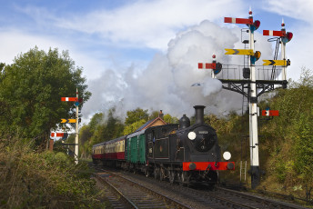 Картинка техника паровозы рельсы дорога железная паровоз