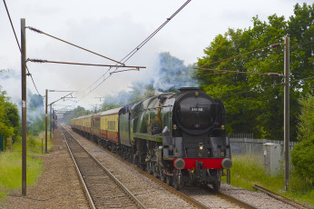 Картинка техника паровозы паровоз рельсы дорога железная