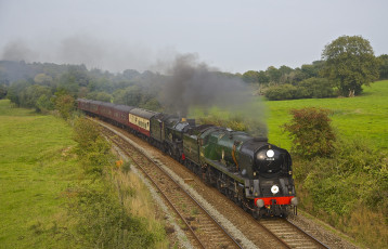 Картинка техника паровозы железная дорога рельсы паровоз