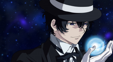 Картинка аниме магия +колдовство +halloween шляпа арт парень