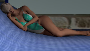 обоя 3д графика, люди , people, девушка, взгляд, фон