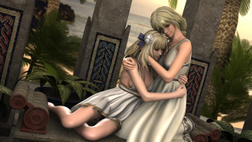 Картинка 3д+графика люди+ people фон взгляд девушки