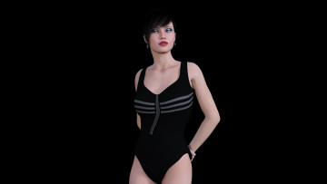 Картинка 3д+графика люди+ people фон взгляд девушка