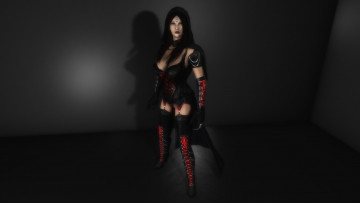 Картинка 3д+графика люди+ people сапоги фон взгляд девушка