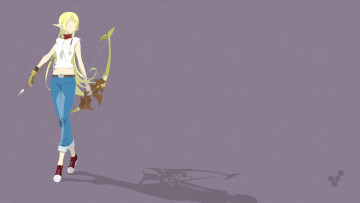 Картинка аниме gate tuka luna marceau эльф лук девушка вектор hespen