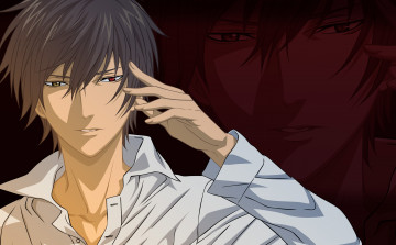 Картинка аниме shinrei+tantei+yakumo парень арт взгляд рубашка