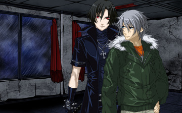 Картинка аниме togainu+no+chi вектор кровь виновной собаки арт парни