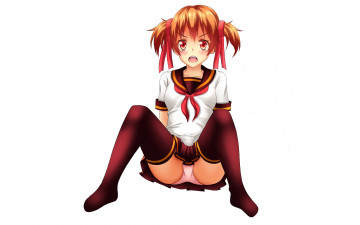 Картинка аниме unknown +другое глаза форма девушка трусики волосы