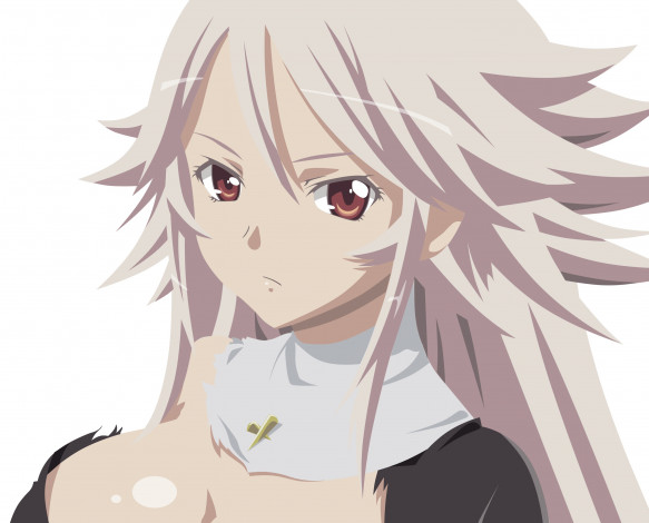 Обои картинки фото аниме, sekirei, девушка, взгляд, фон