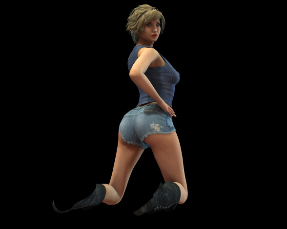 Обои картинки фото 3д графика, люди , people, фон, девушка, взгляд