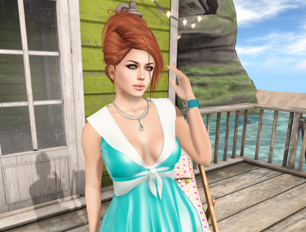 Обои картинки фото 3д графика, люди , people, рыжая, фон, девушка, взгляд