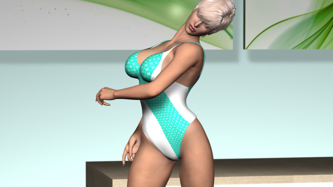 Обои картинки фото 3д графика, люди , people, фон, взгляд, девушка