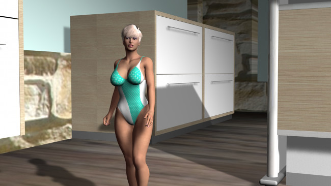 Обои картинки фото 3д графика, люди , people, фон, взгляд, девушка