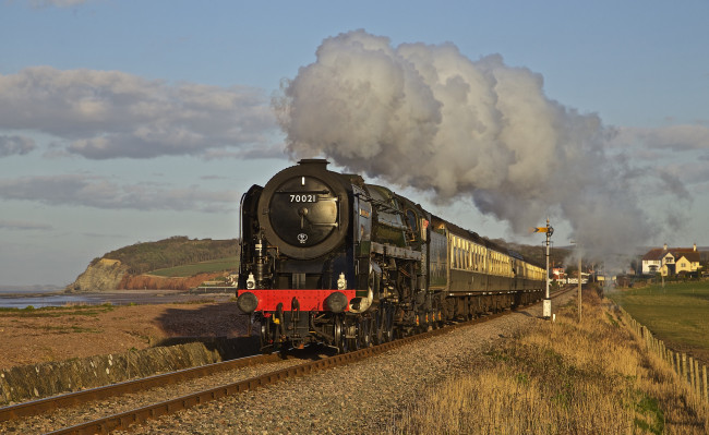 Обои картинки фото техника, паровозы, железная, дорога, рельсы, паровоз