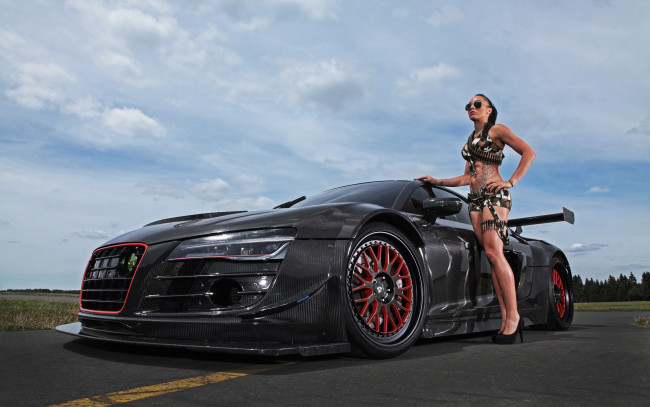 Обои картинки фото автомобили, -авто с девушками, audi