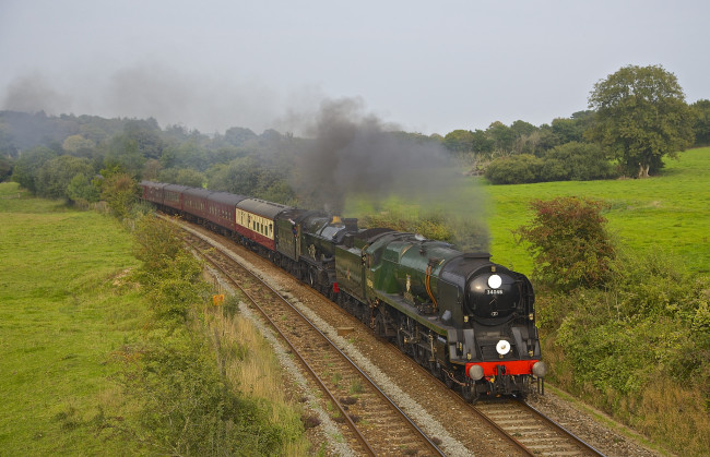 Обои картинки фото техника, паровозы, железная, дорога, рельсы, паровоз