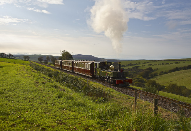 Обои картинки фото техника, паровозы, железная, дорога, паровоз, рельсы