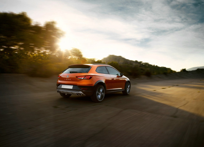 Обои картинки фото автомобили, seat, leоn, cross, sport, concept, 5f, 2015г
