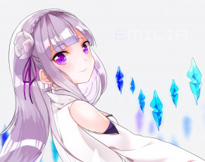 Картинка аниме re +zero+kara+hajimeru+isekai+seikatsu эмилия