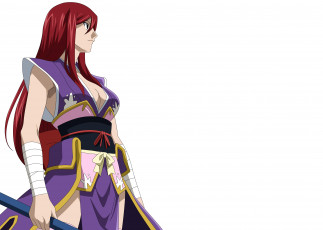 Картинка аниме fairy+tail девушка взгляд фон