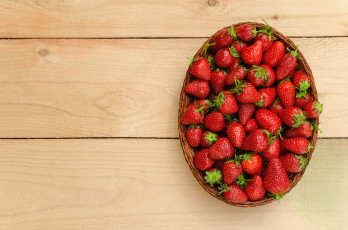 Картинка еда клубника +земляника корзина