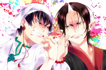 Картинка аниме hoozuki+no+reitetsu hoozuki hakutaku