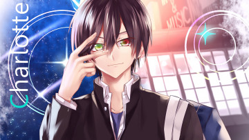 Картинка аниме charlotte парень взгляд фон