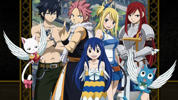 Картинка аниме fairy+tail персонажи