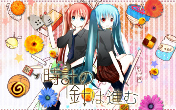 Картинка аниме vocaloid фон взгляд девушки