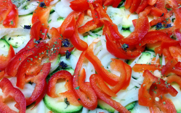 Картинка еда овощи цуккини перец ломтики