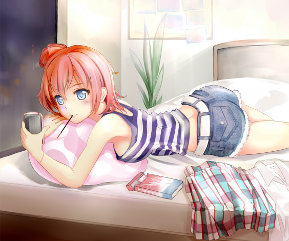 Обои картинки фото аниме, oregairu, фон, взгляд, девушка