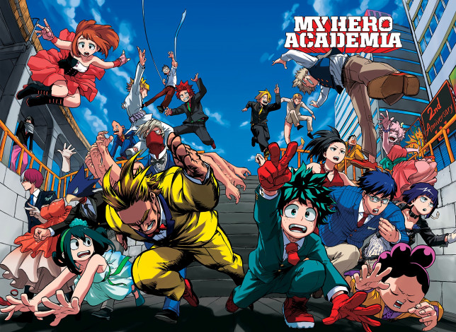 Обои картинки фото аниме, boku no hero academia, momo, minoru, mineta, i, kanto, sero, tokoyami, fumikage, mina, ashido, shoji, mezo, shouta, aizawa, shoto, todorrok, riku, sato, ochako, uraraka, yaoyorozu, tenya, iida