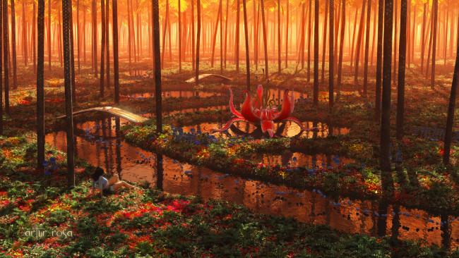 Обои картинки фото фэнтези, иные миры,  иные времена, лес