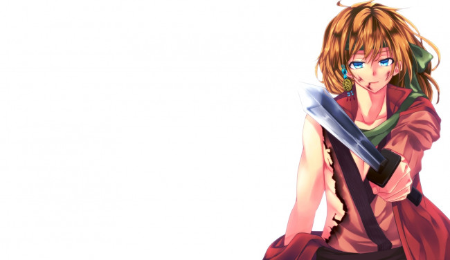 Обои картинки фото аниме, akatsuki no yona, парень, меч