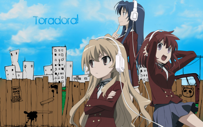 Обои картинки фото аниме, toradora, торадора