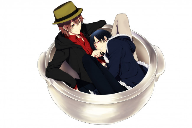 Обои картинки фото аниме, durarara, парни