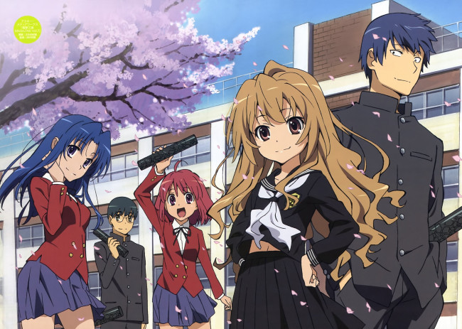 Обои картинки фото аниме, toradora, торадора
