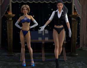 Картинка 3д+графика люди+ people фон взгляд девушки