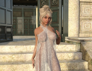 Картинка 3д+графика люди+ people взгляд фон девушка