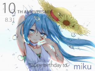 Картинка аниме vocaloid девушка