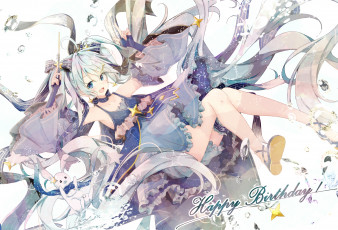 Картинка аниме vocaloid девушка