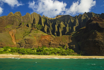 Картинка природа горы море небо берег