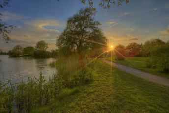 Картинка природа восходы закаты простор