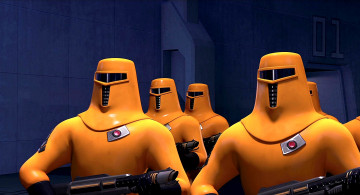 Картинка мультфильмы free+birds оружие скафандр