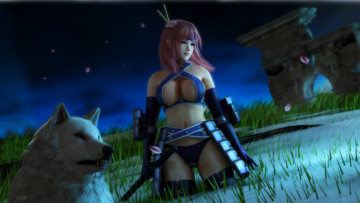 Картинка 3д+графика фантазия+ fantasy взгляд девушка фон