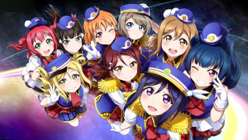 Картинка аниме love+live +school+idol+project девушки