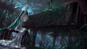 Картинка аниме vocaloid hatsune miku