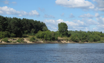 Картинка природа реки озера река деревья