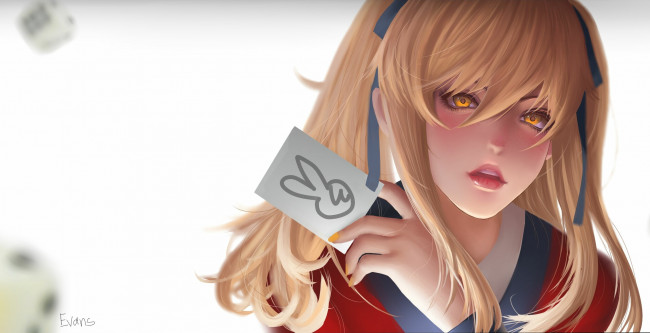 Обои картинки фото аниме, kakegurui, девушка