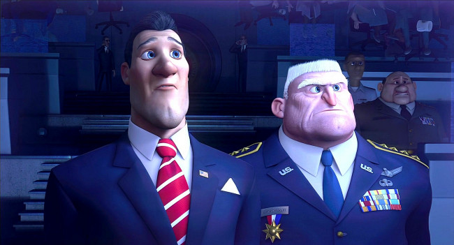 Обои картинки фото мультфильмы, free birds, медаль, погоны, армия, люди, мужчина